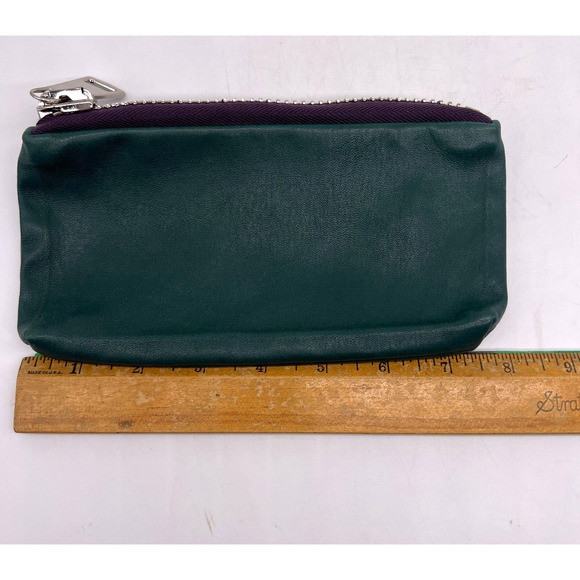 STOULS Leather Clutch Women's 3 Piece Set Green Pouches Wallet - Picture 10 of 14